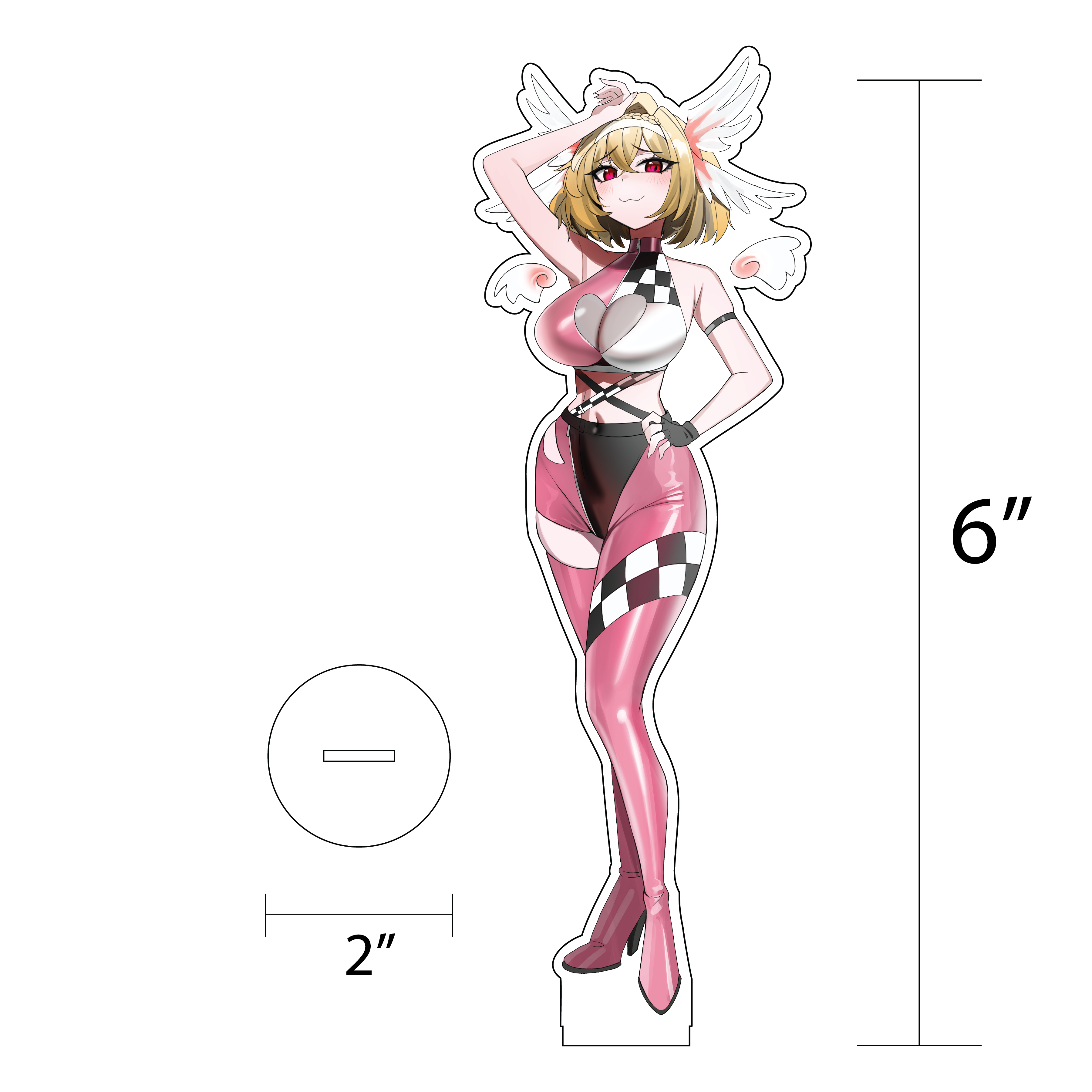 Angel Steps Race Queen Acrylic Stand